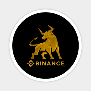 Bull Market Binance BNB Coin To The Moon Crypto Token Cryptocurrency Wallet HODL Birthday Gift For Men Women Kids Magnet